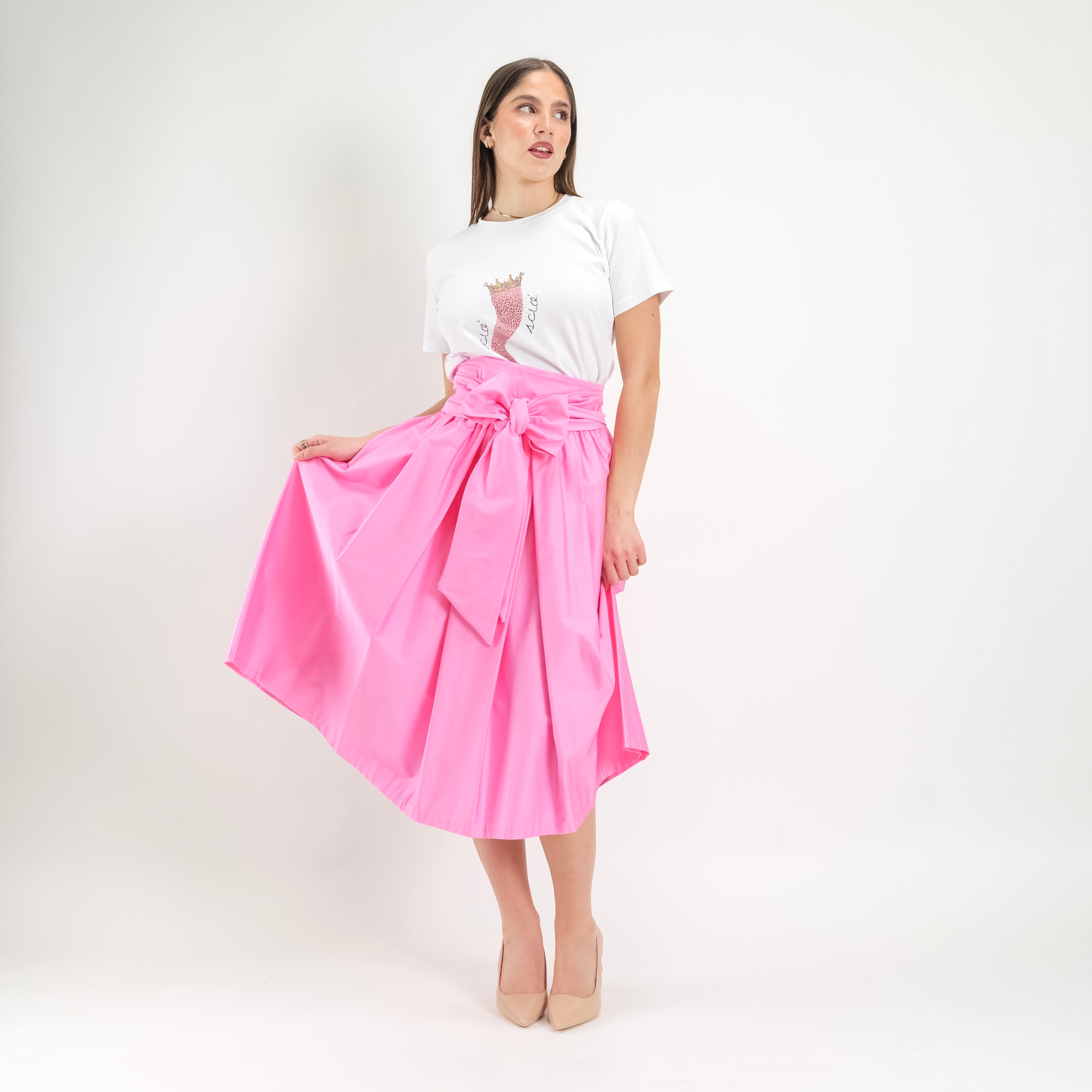 SARTORIA GONNA ECOLE ROSA