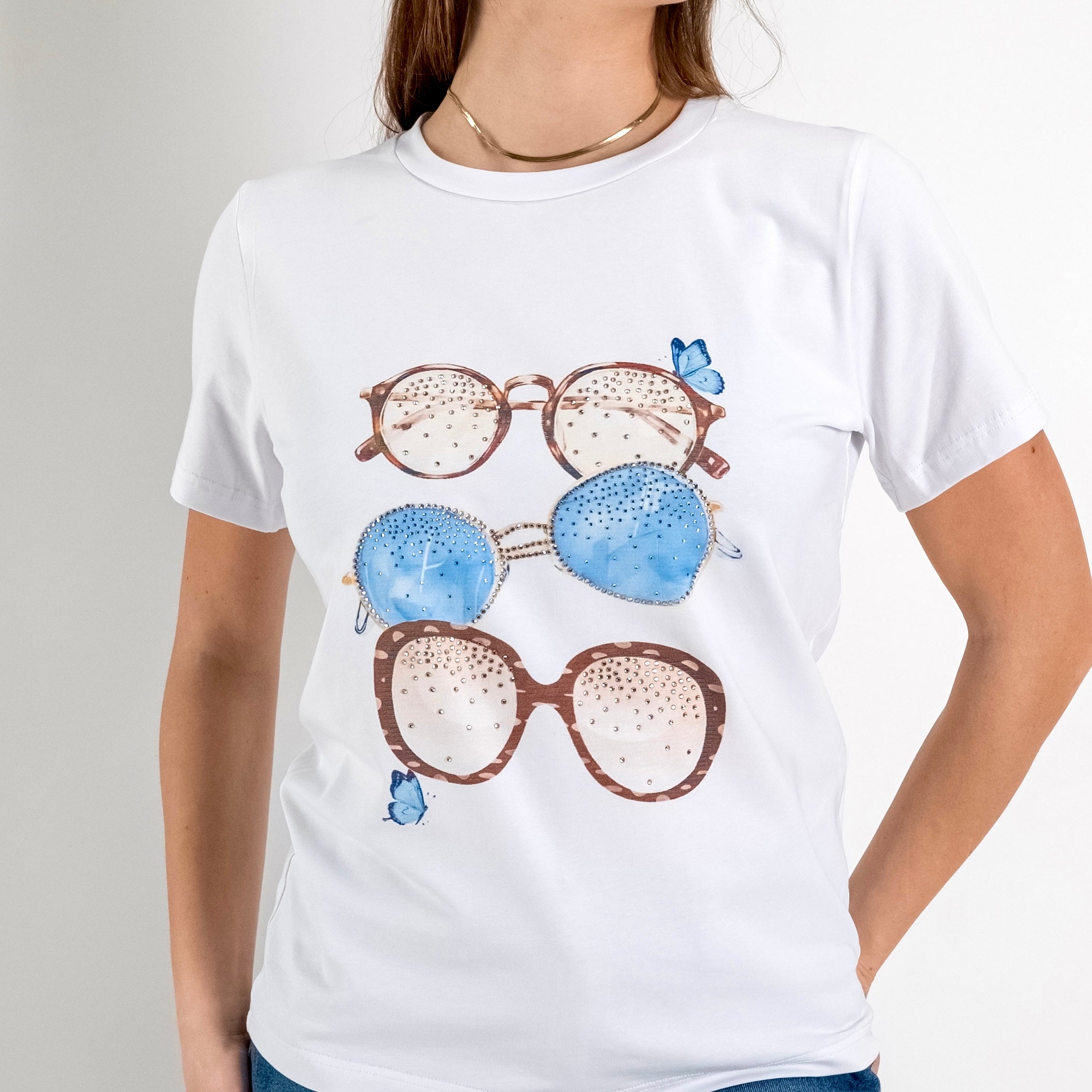 JETAIME T-SHIRT SUNGLASSES BLU