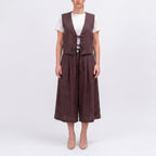 SOUTHLAB GILET CREPE NODI
