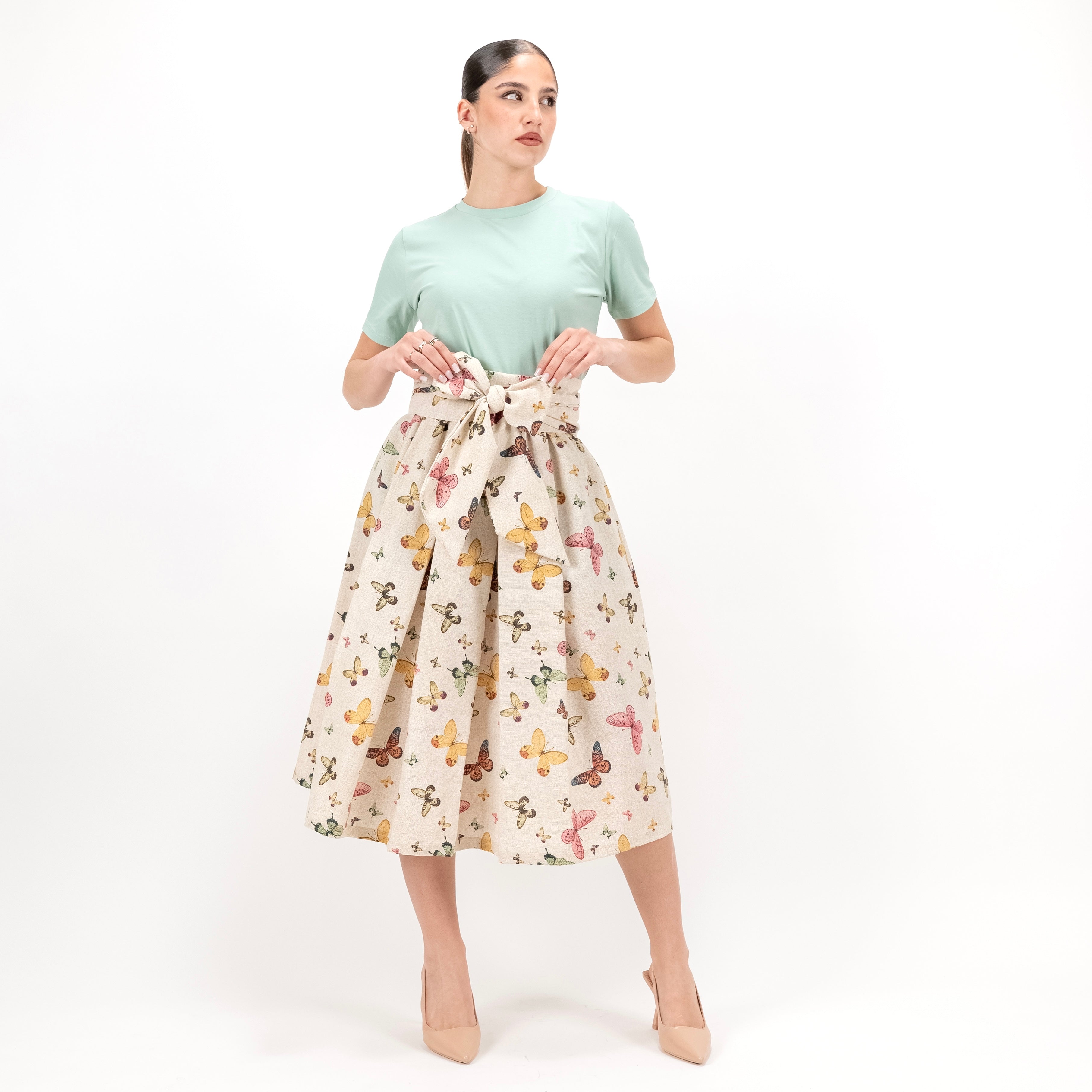 SARTORIA GONNA FIOCCO BUTTERFLY