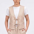 SOUTHLAB GILET CREPE NODI