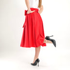 SARTORIA GONNA ECOLE ROSSO
