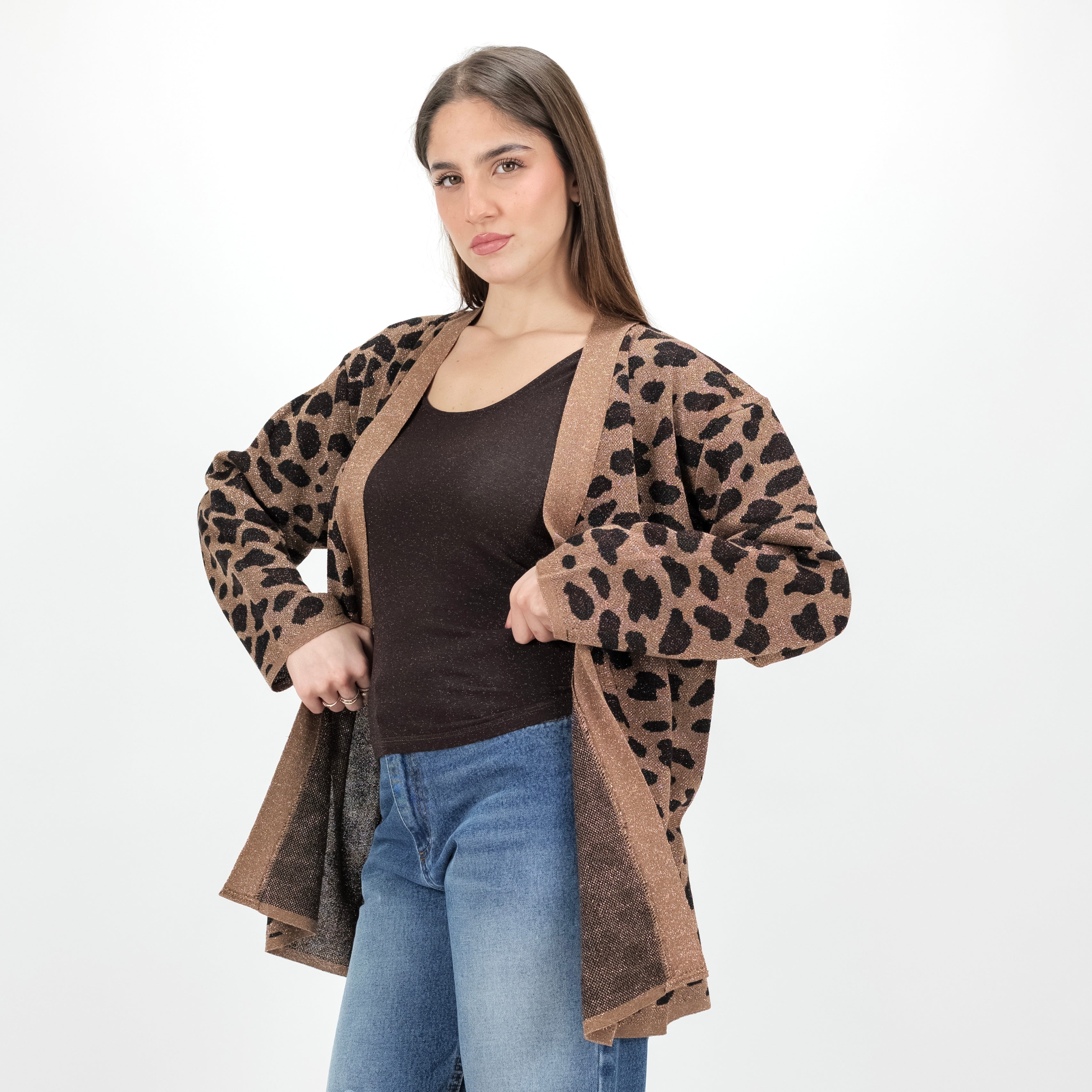 KONTATTO 3M1558C CARDIGAN MACULATO