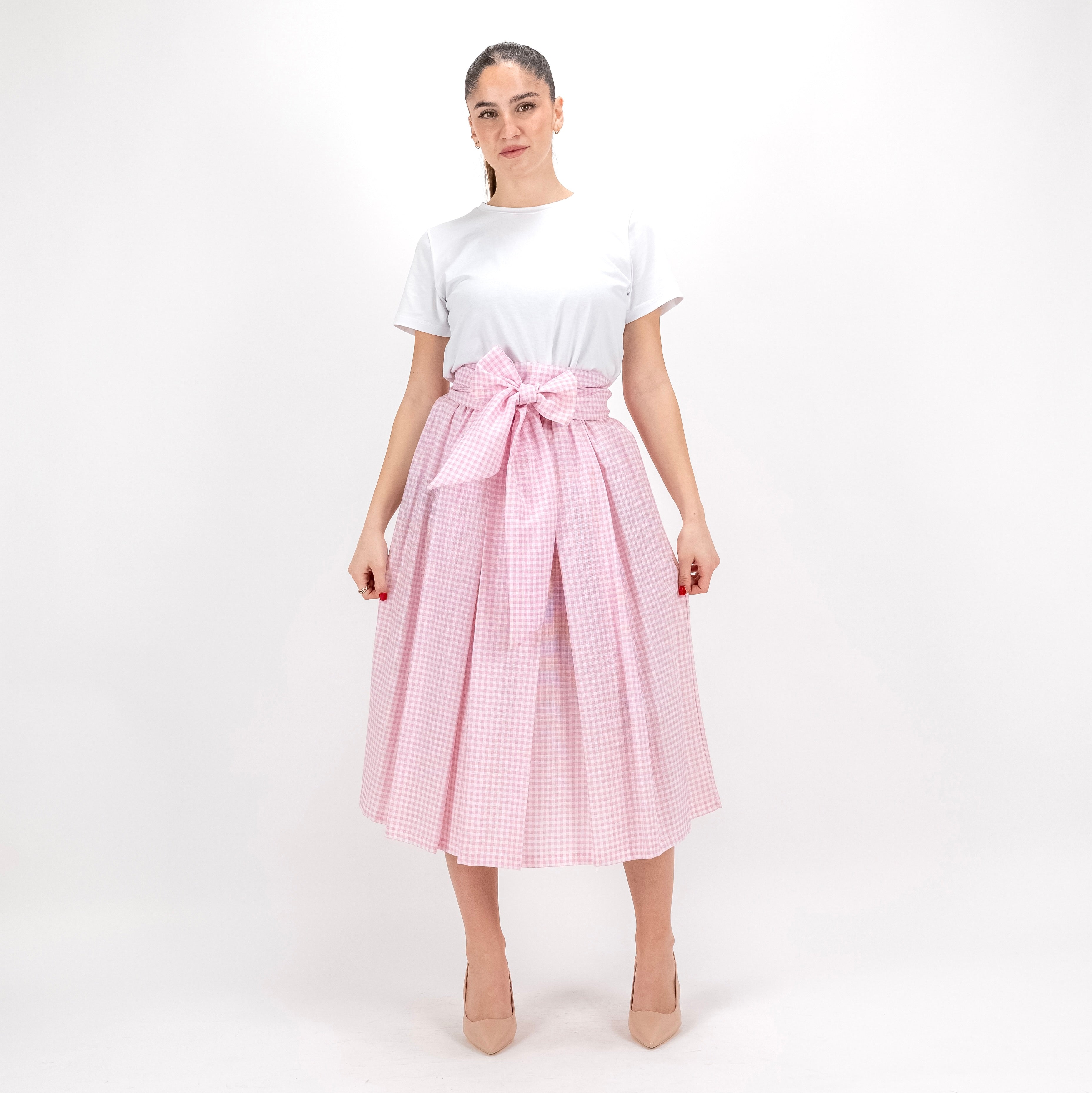 SARTORIA GONNA FIOCCO VICHY