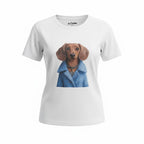 JETAIME T-SHIRT DOG COAT AZZURRO