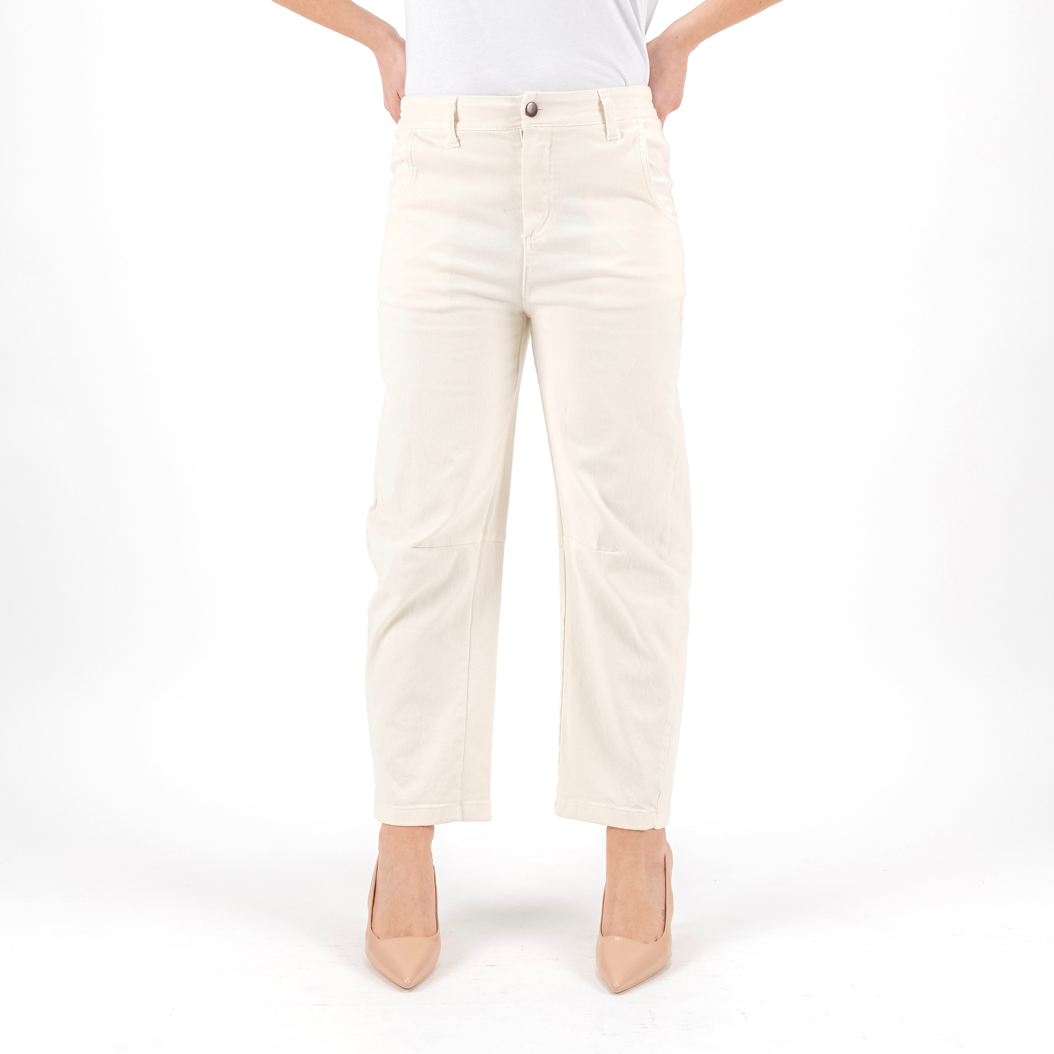 KONTATTO FW200C PANTALONE BARREL COTONE