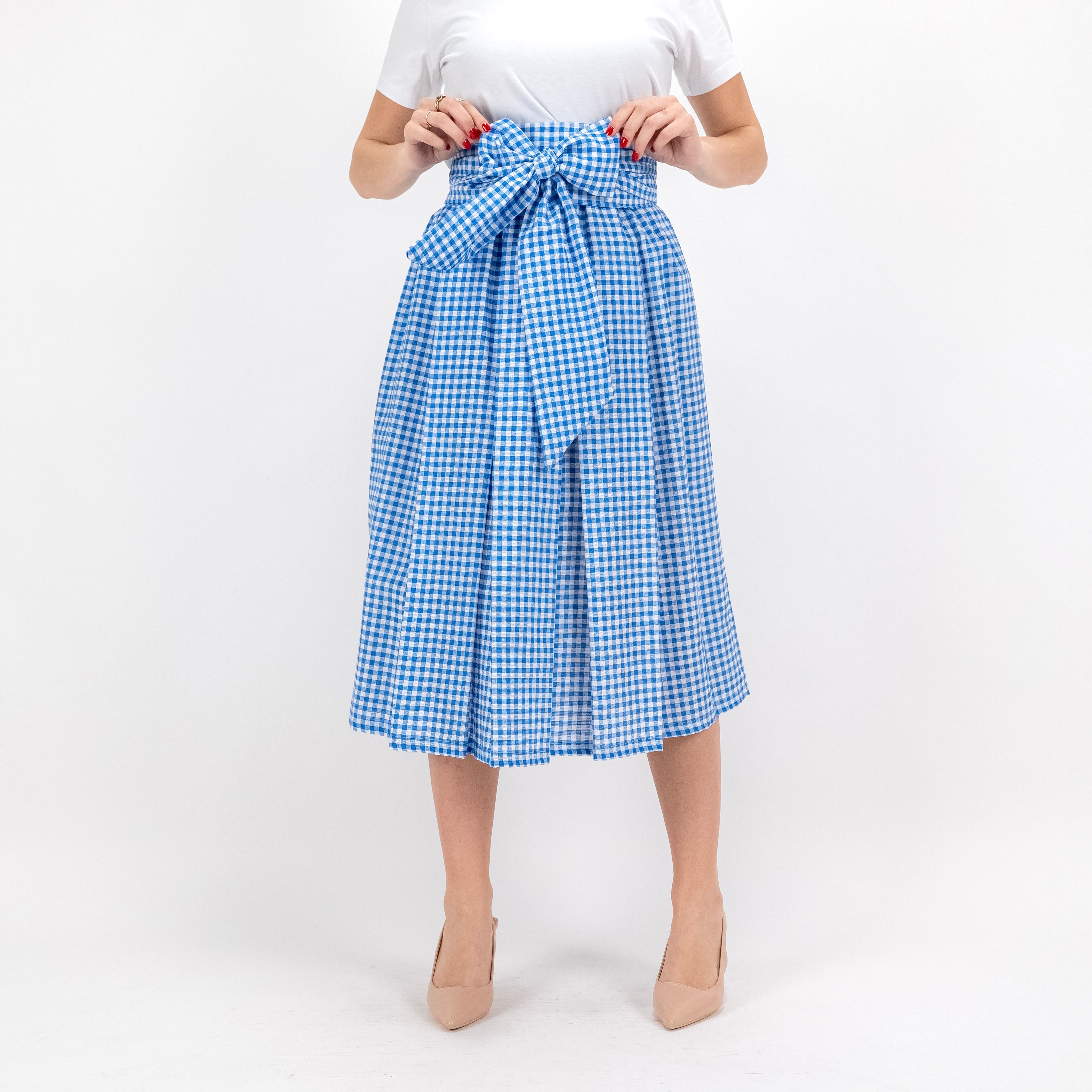 SARTORIA GONNA FIOCCO VICHY