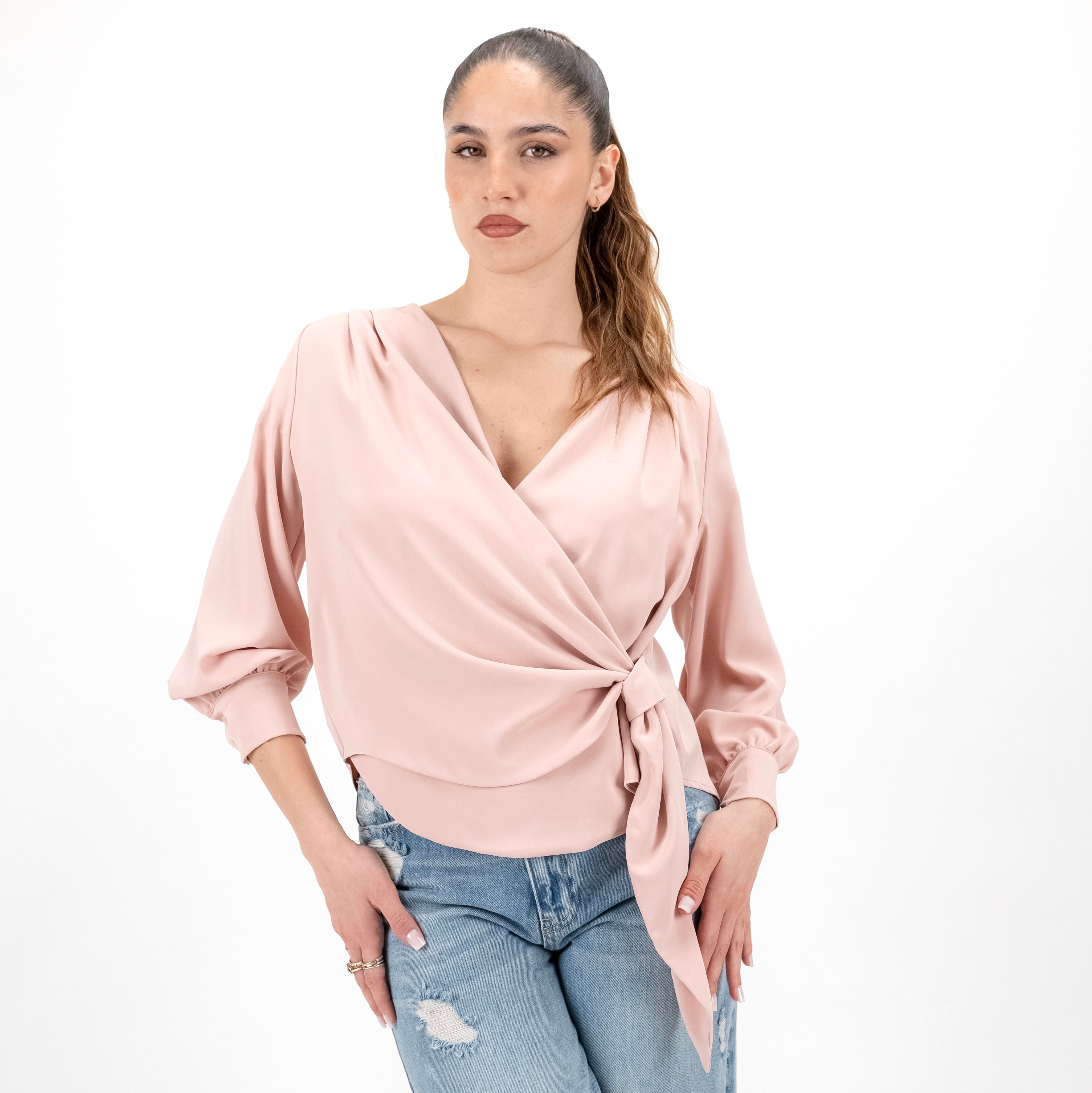 SOUTHLAB BLUSA INCROCIO