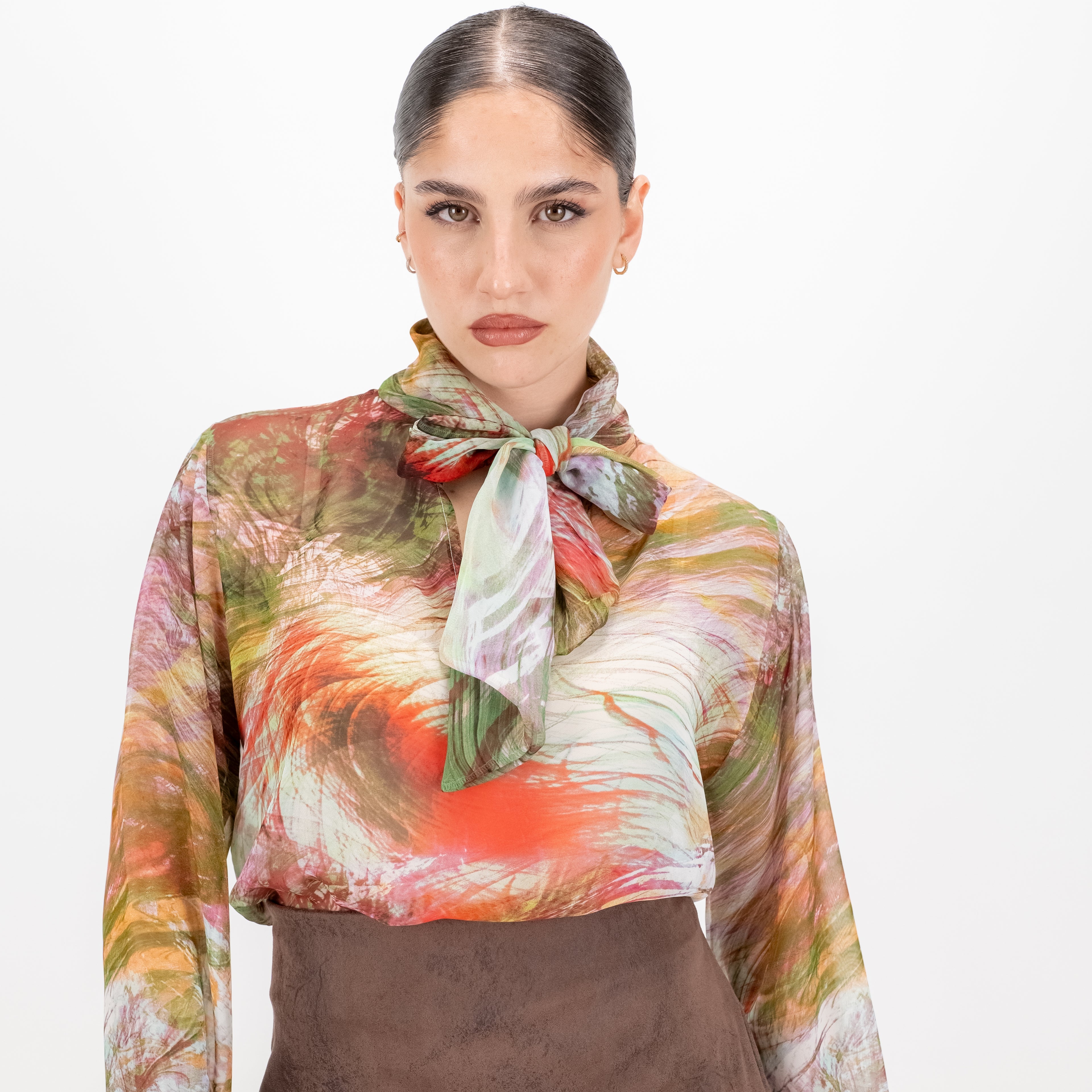 SARTORIA BLUSA FIOCCO MULTICOLOR