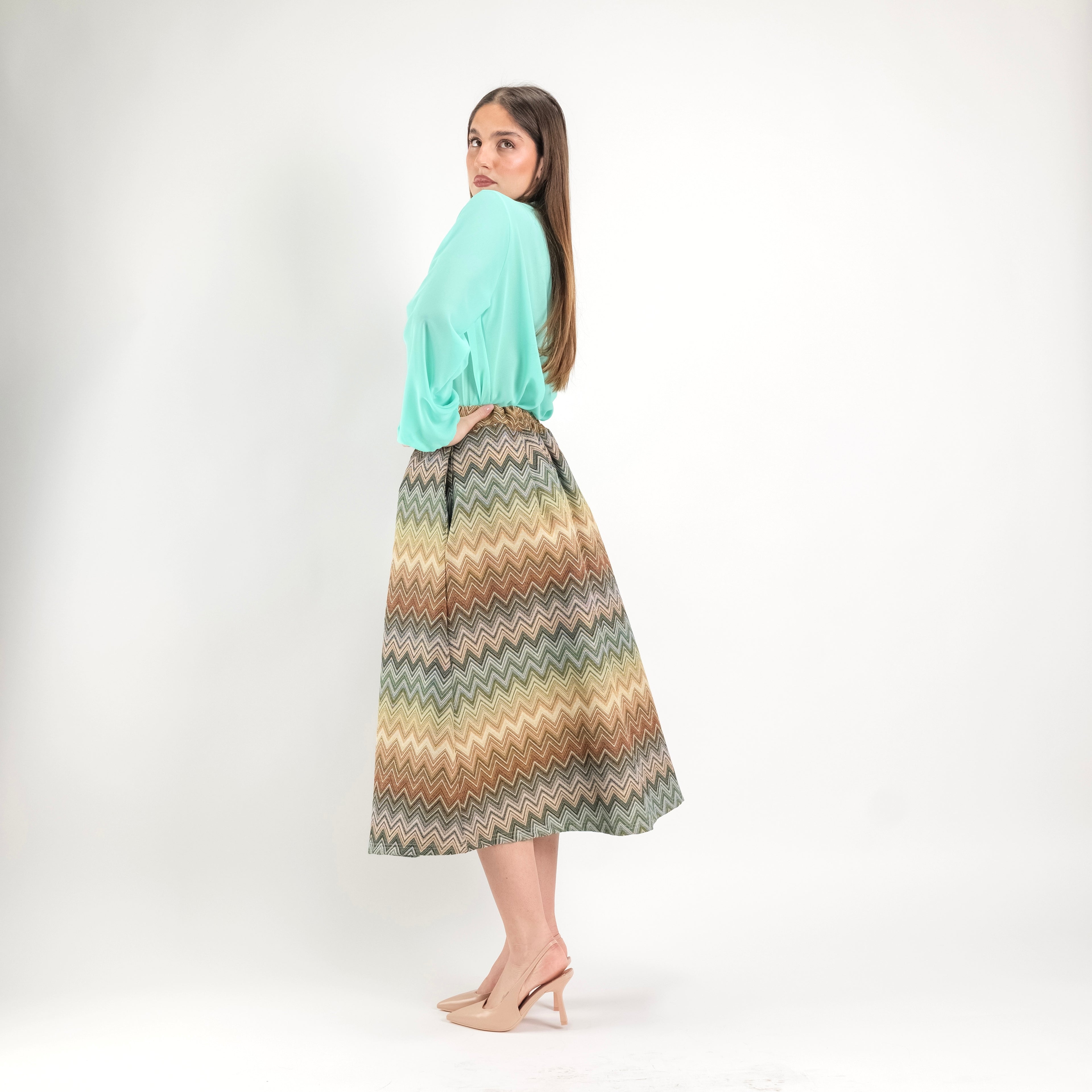 SARTORIA GONNA BROCCATO MISSONI SAFARI