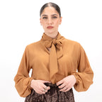 SARTORIA BLUSA FIOCCO RUGGINE