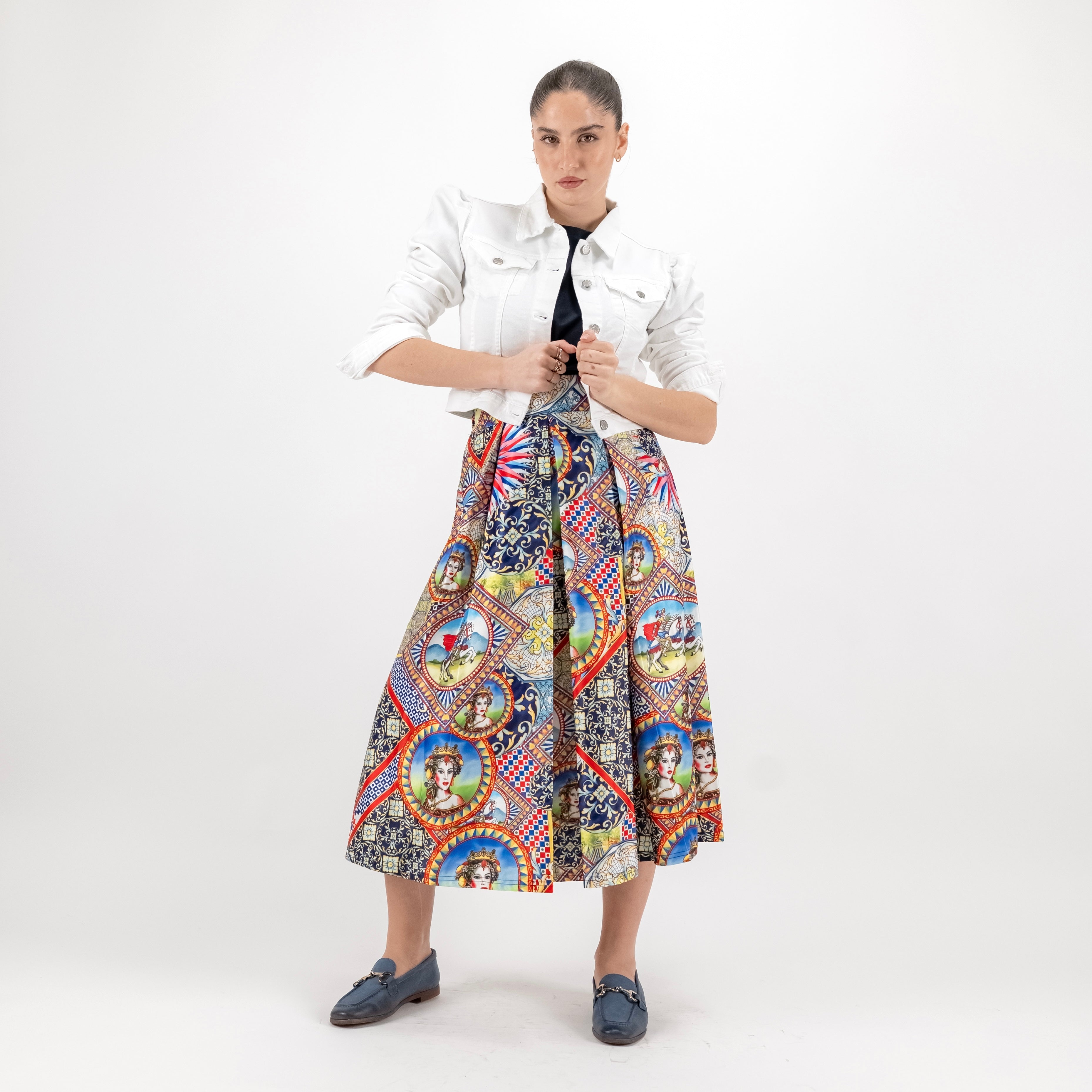 SARTORIA GONNA PALERMO BLU
