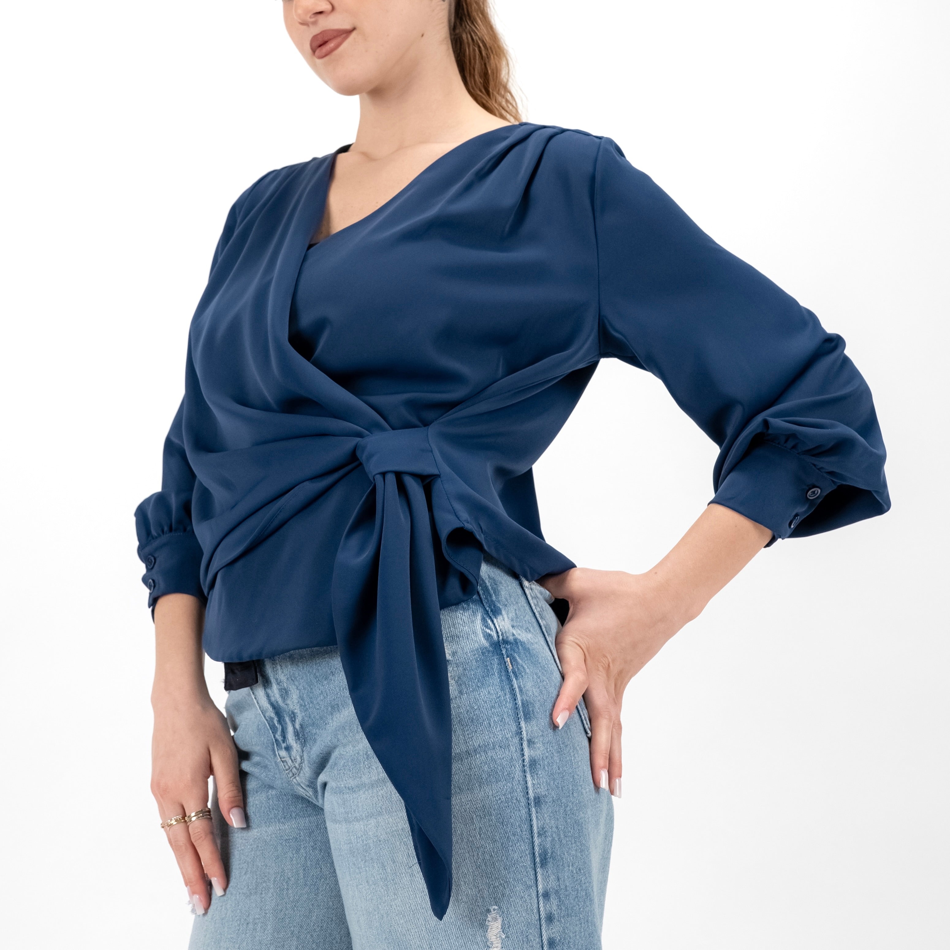 SOUTHLAB BLUSA INCROCIO