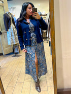 SOUTHLAB CHEMISIER CASHMERE BLU