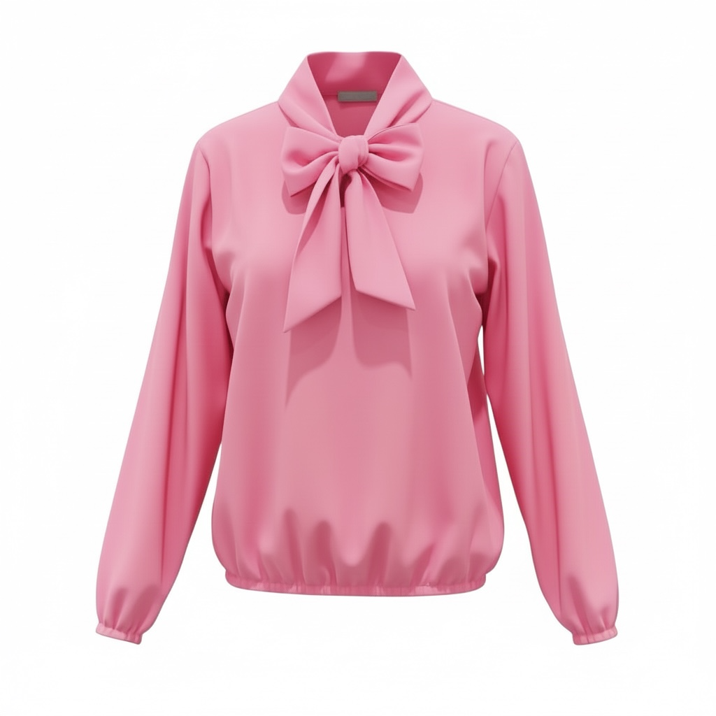 SARTORIA BLUSA FIOCCO ROSA BOUBLE