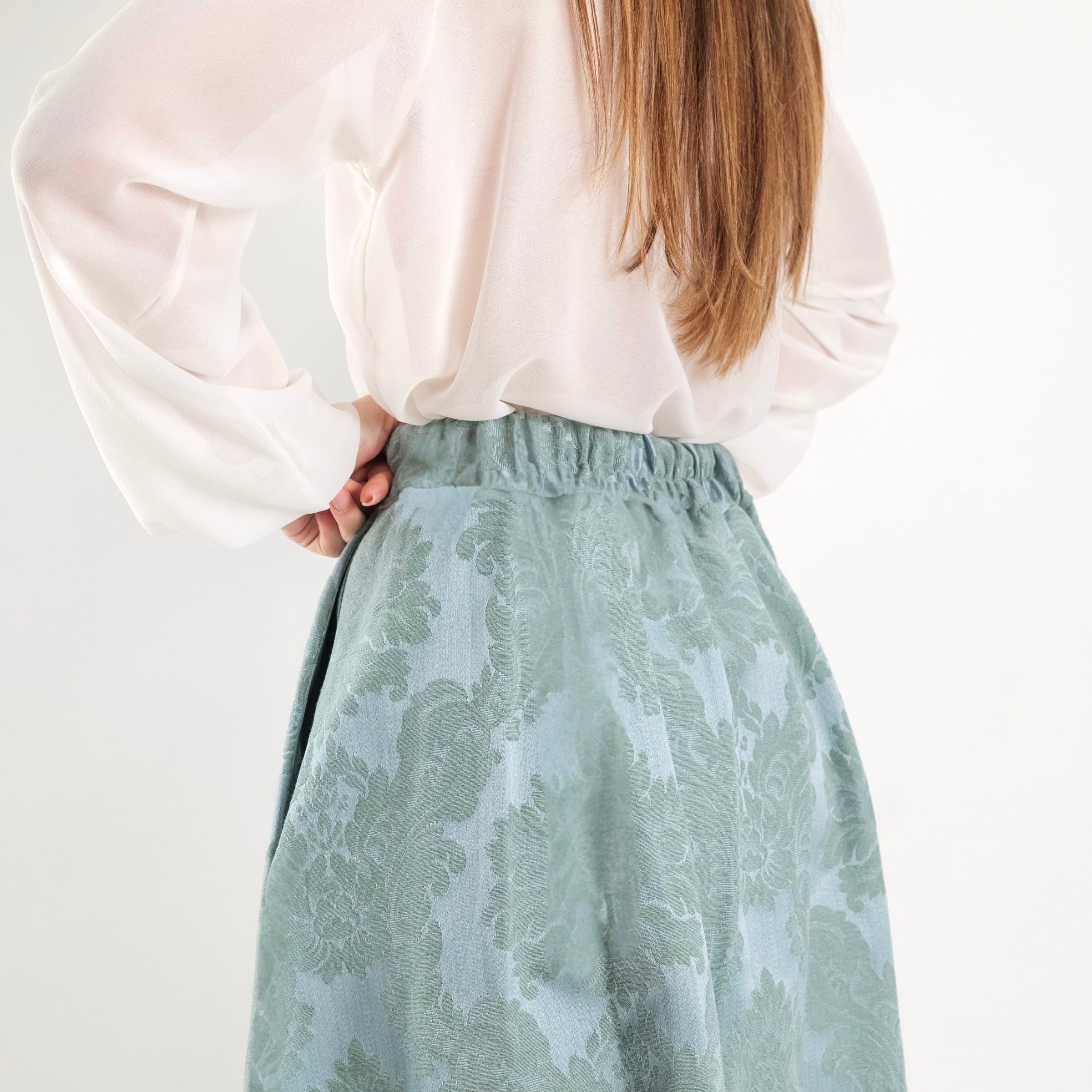 SARTORIA GONNA DAMASCO MENTA