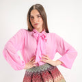 SARTORIA BLUSA FIOCCO ROSA BOUBLE