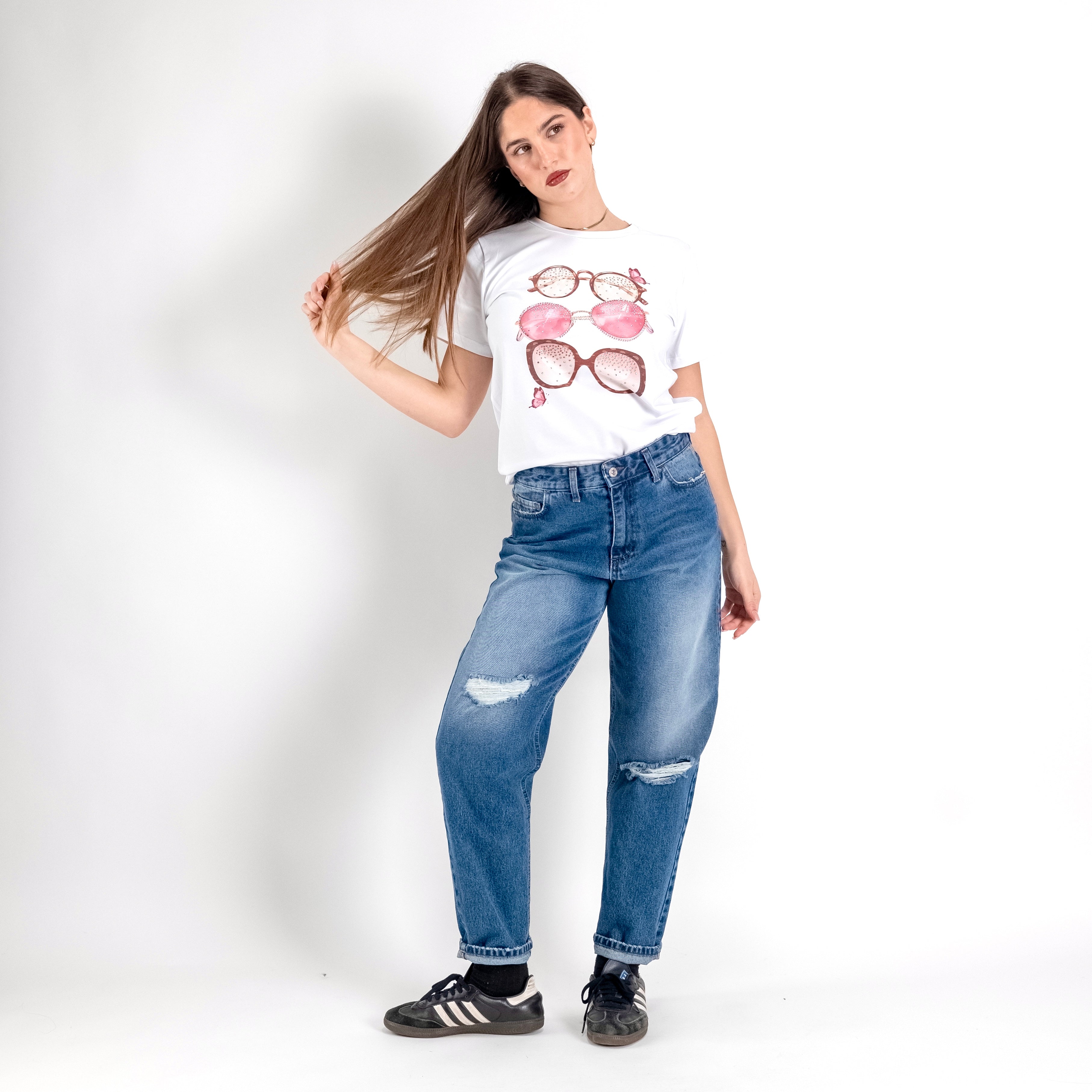 JETAIME T-SHIRT SUNGLASSES ROSA