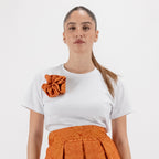 SARTORIA T-SHIRT DAMASCO ARANCIO