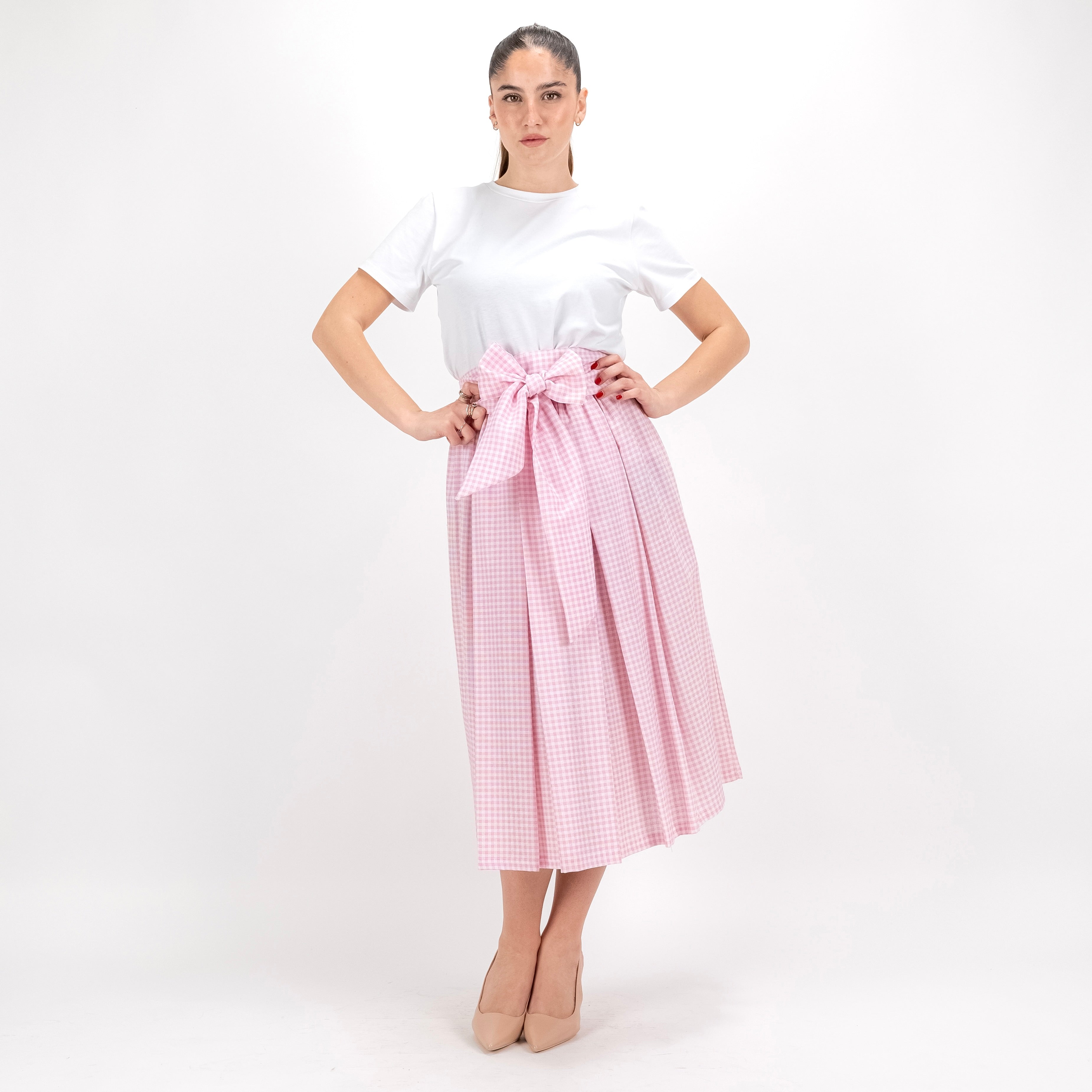 SARTORIA GONNA FIOCCO VICHY