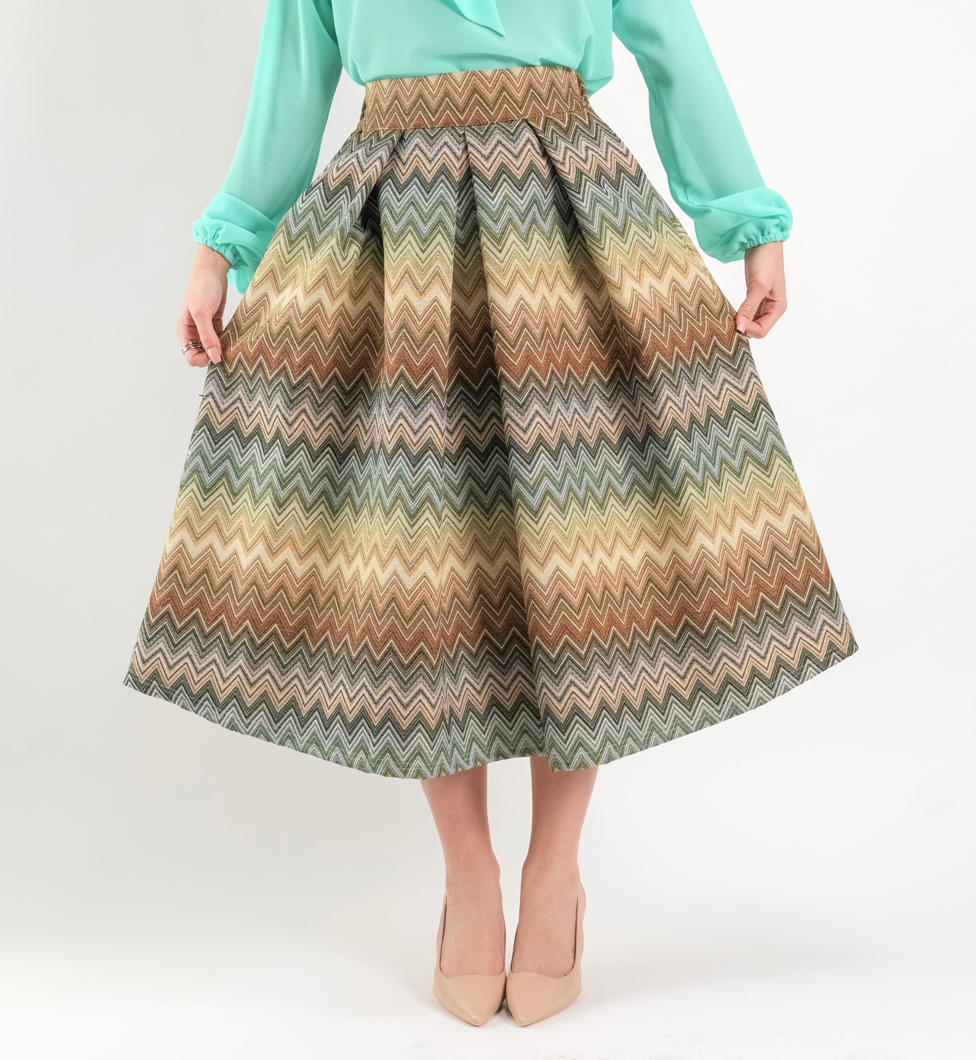 SARTORIA GONNA BROCCATO MISSONI SAFARI