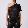 FUEGO BLUSA MONOSPALLA SATIN