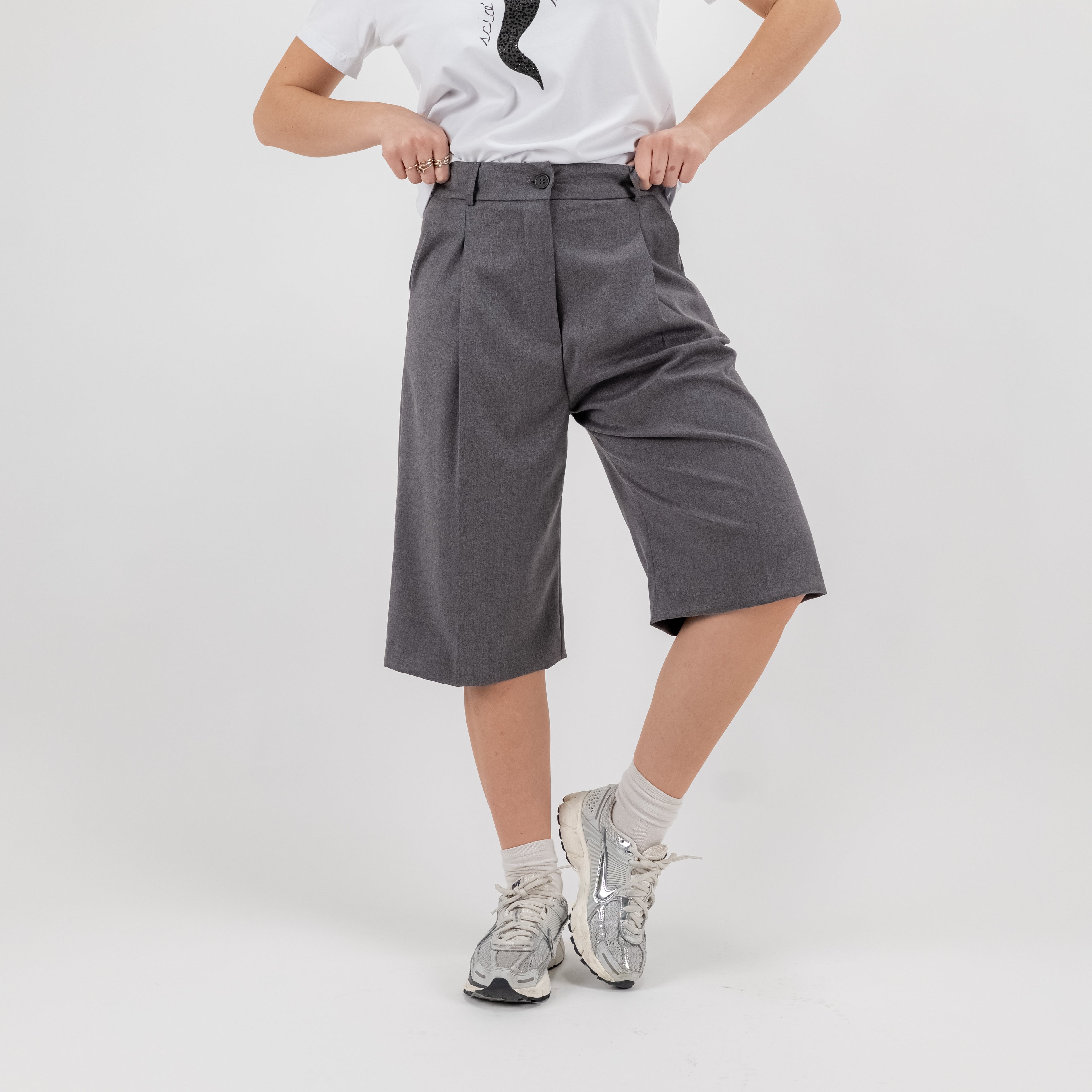 JETAIME BERMUDA WOOL GRIGIO