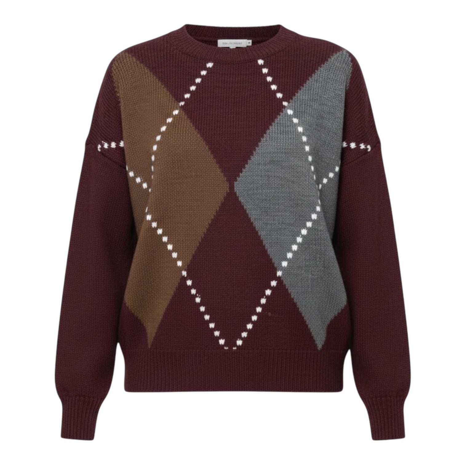 SOUTHLAB PULL ROMBI OVER BORDEAUX