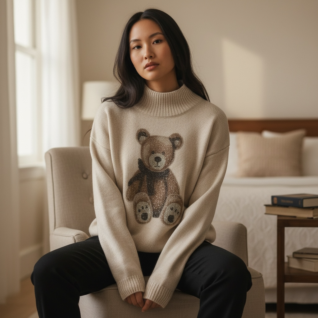 LOKITA PULL TEDDY STRASS