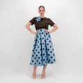 SARTORIA GONNA MIDI POIS