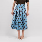 SARTORIA GONNA MIDI POIS