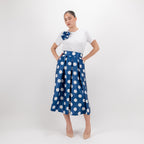 SARTORIA GONNA MIDI POIS