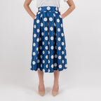 SARTORIA GONNA MIDI POIS