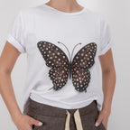 SOUTHLAB T-SHIRT BUTTERFLY MORO