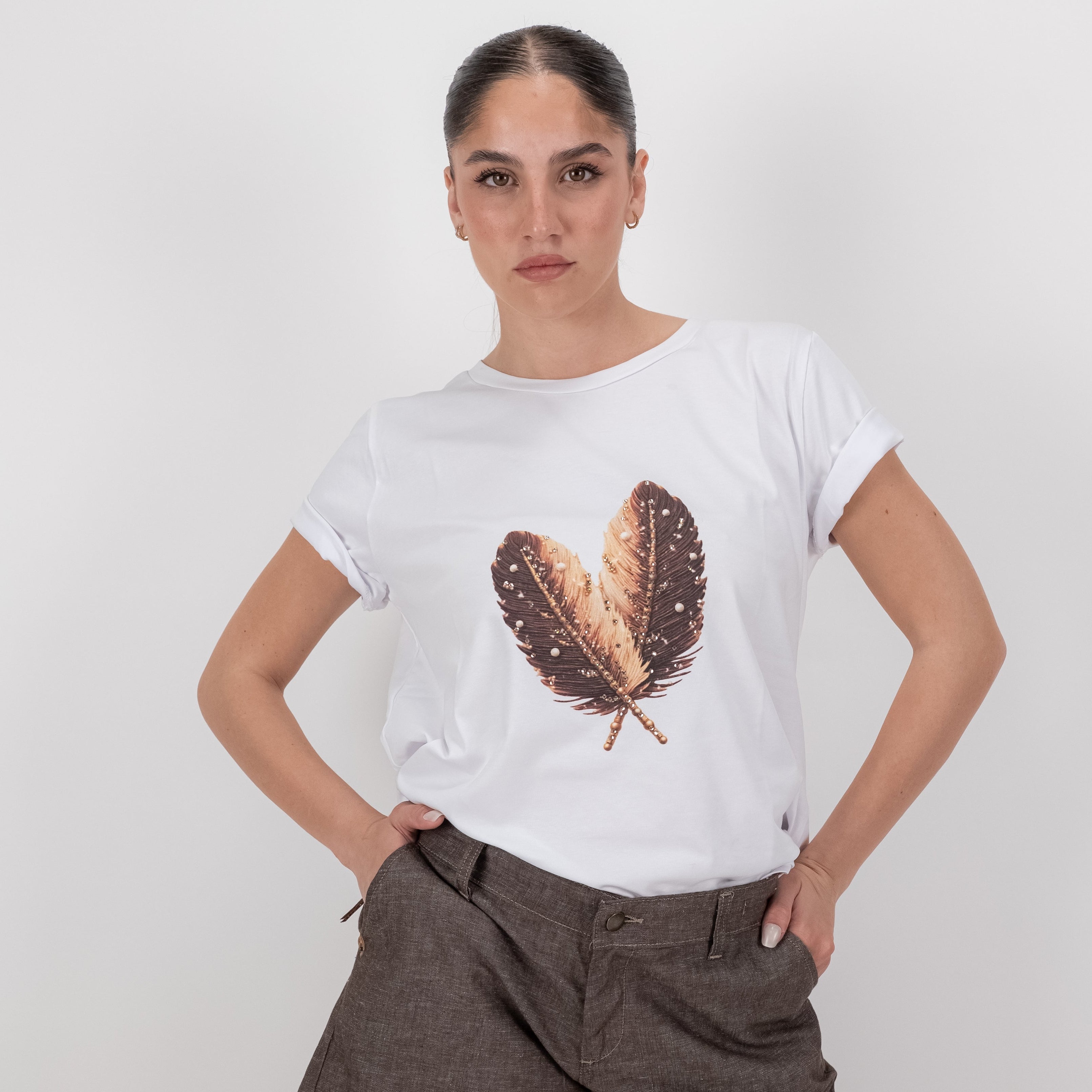 SOUTHLAB T-SHIRT PLUMS MORO