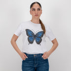 SOUTHLAB T-SHIRT BUTTERFLY BLU