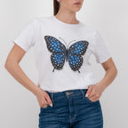 SOUTHLAB T-SHIRT BUTTERFLY BLU
