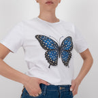 SOUTHLAB T-SHIRT BUTTERFLY BLU