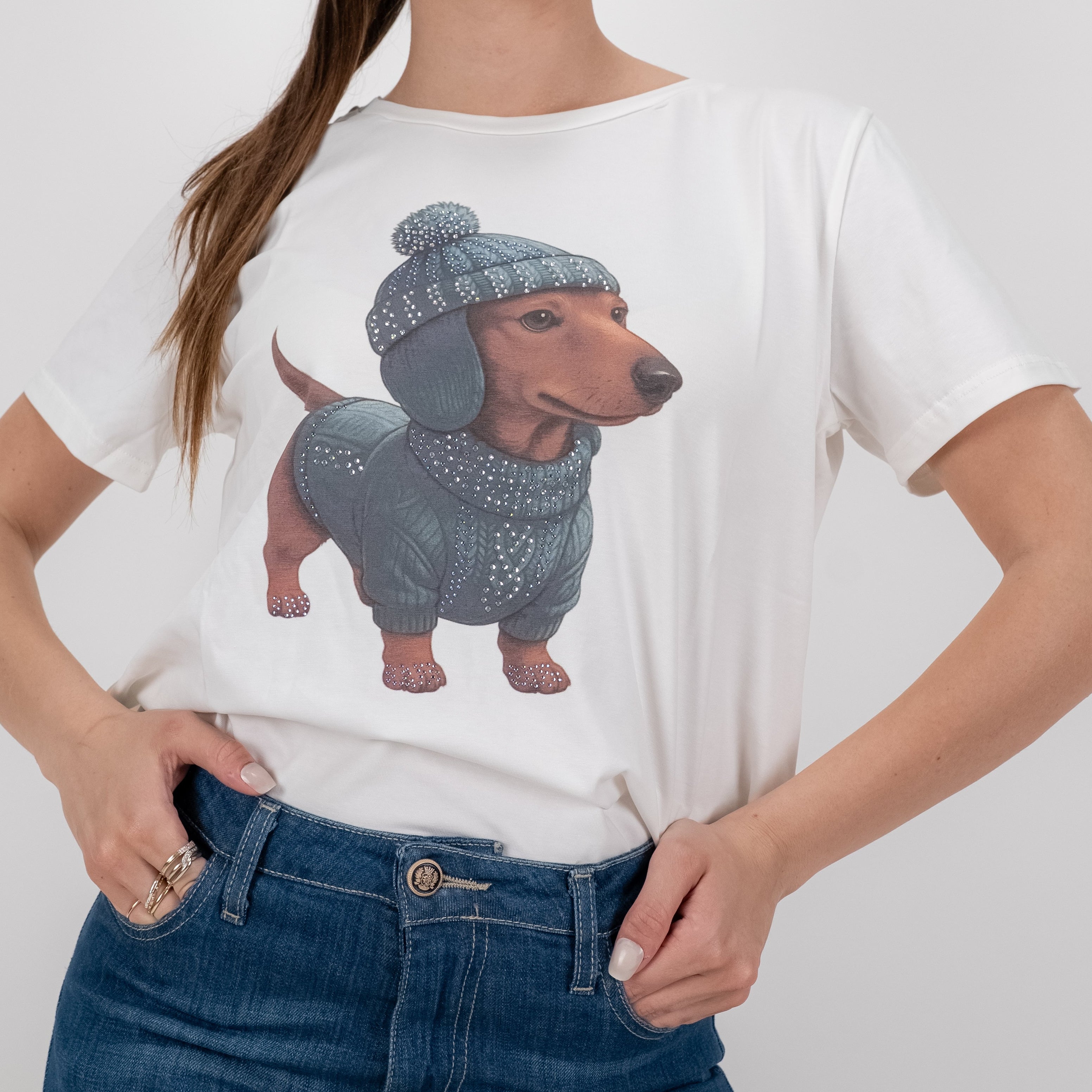 SOUTHLAB T-SHIRT HAT DOG JEANS