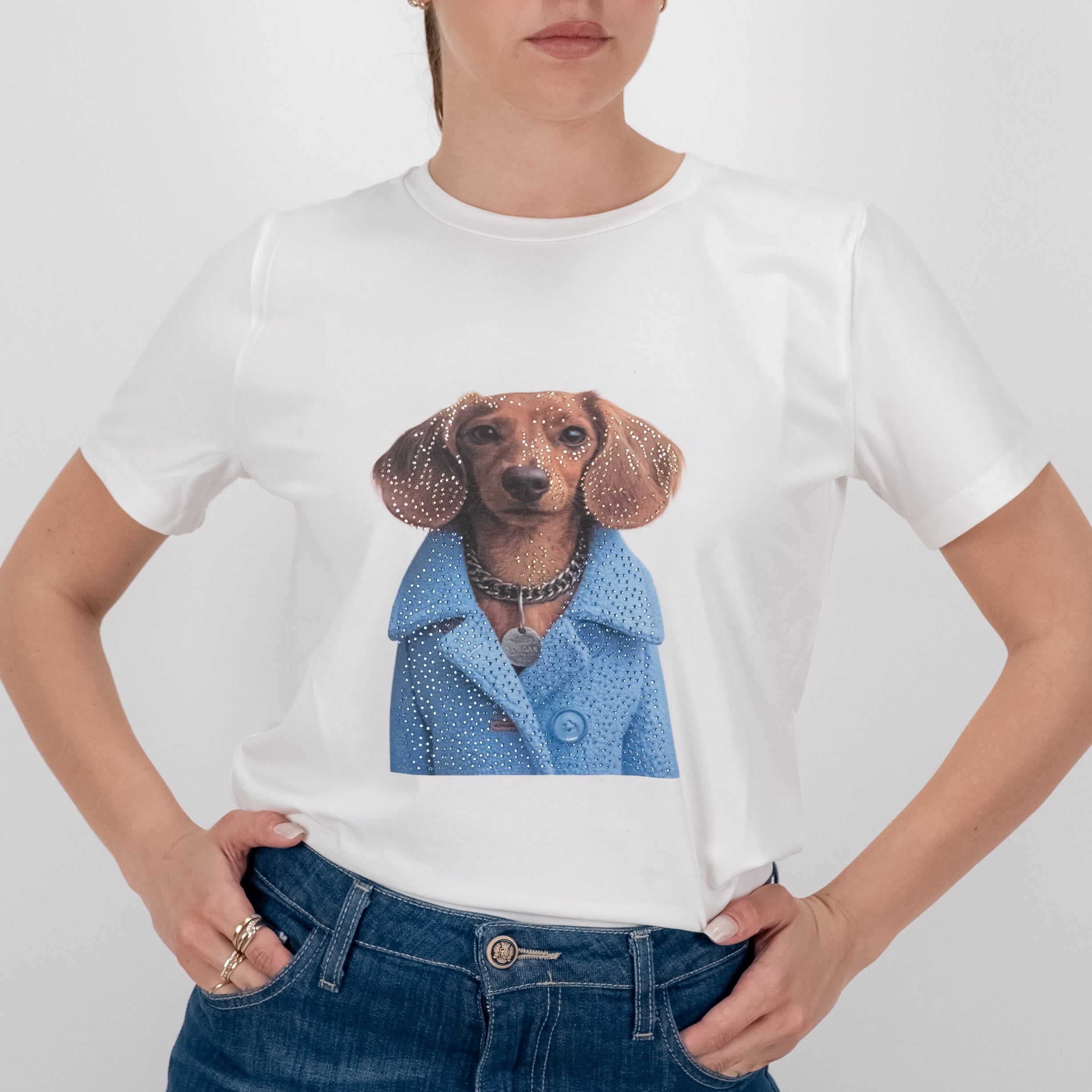 SOUTHLAB T-SHIRT COAT DOG CIELO
