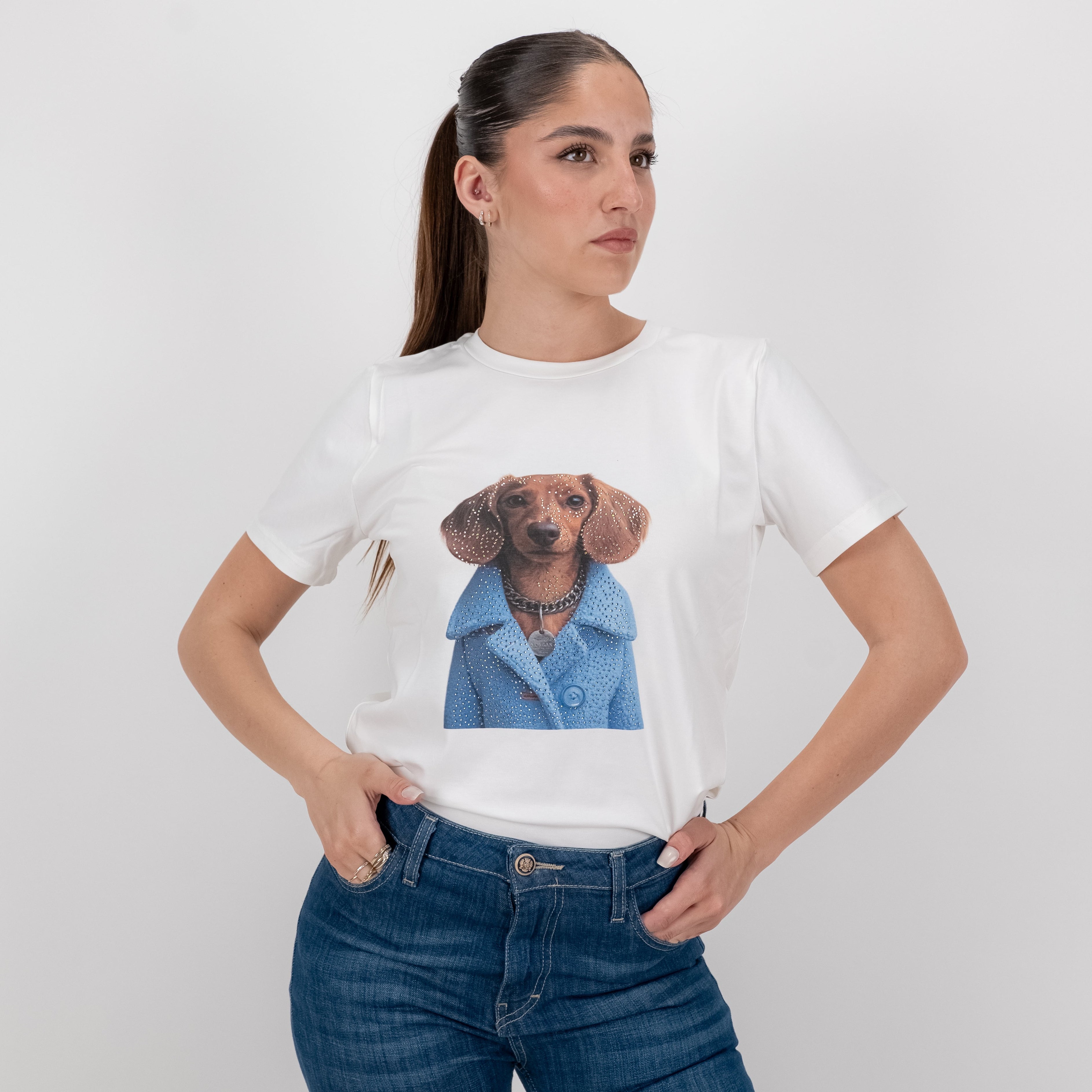 SOUTHLAB T-SHIRT COAT DOG CIELO