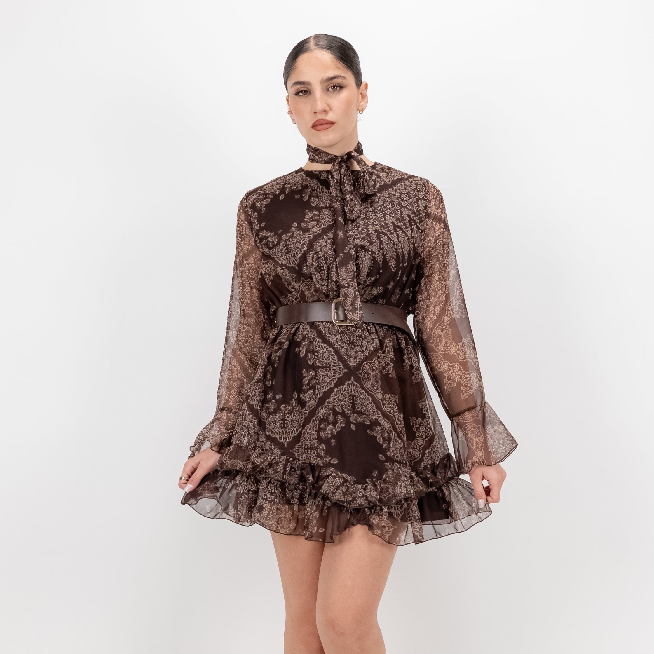 LOKITA MINI DRESS BANDANA GEORGETTE