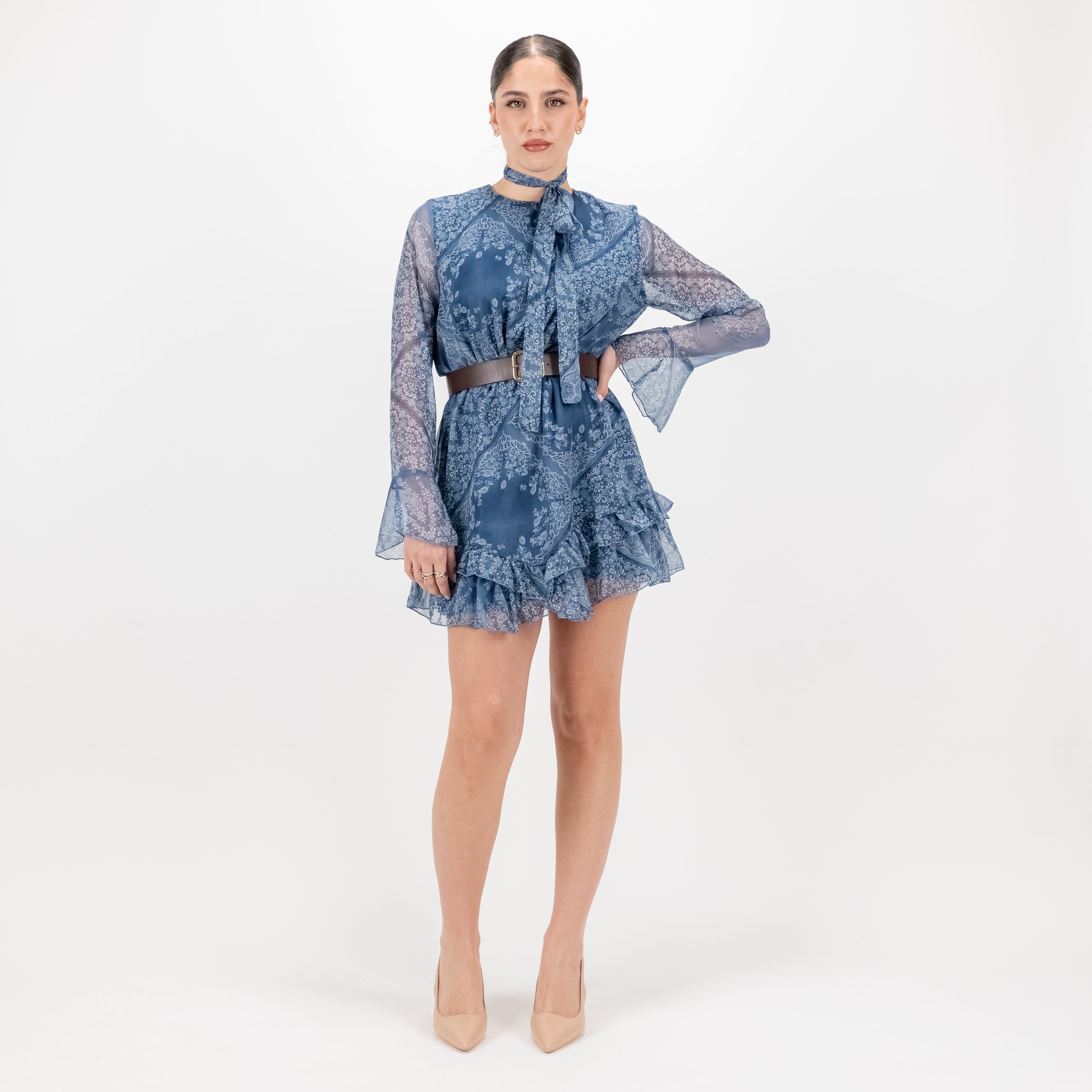 LOKITA MINI DRESS BANDANA GEORGETTE