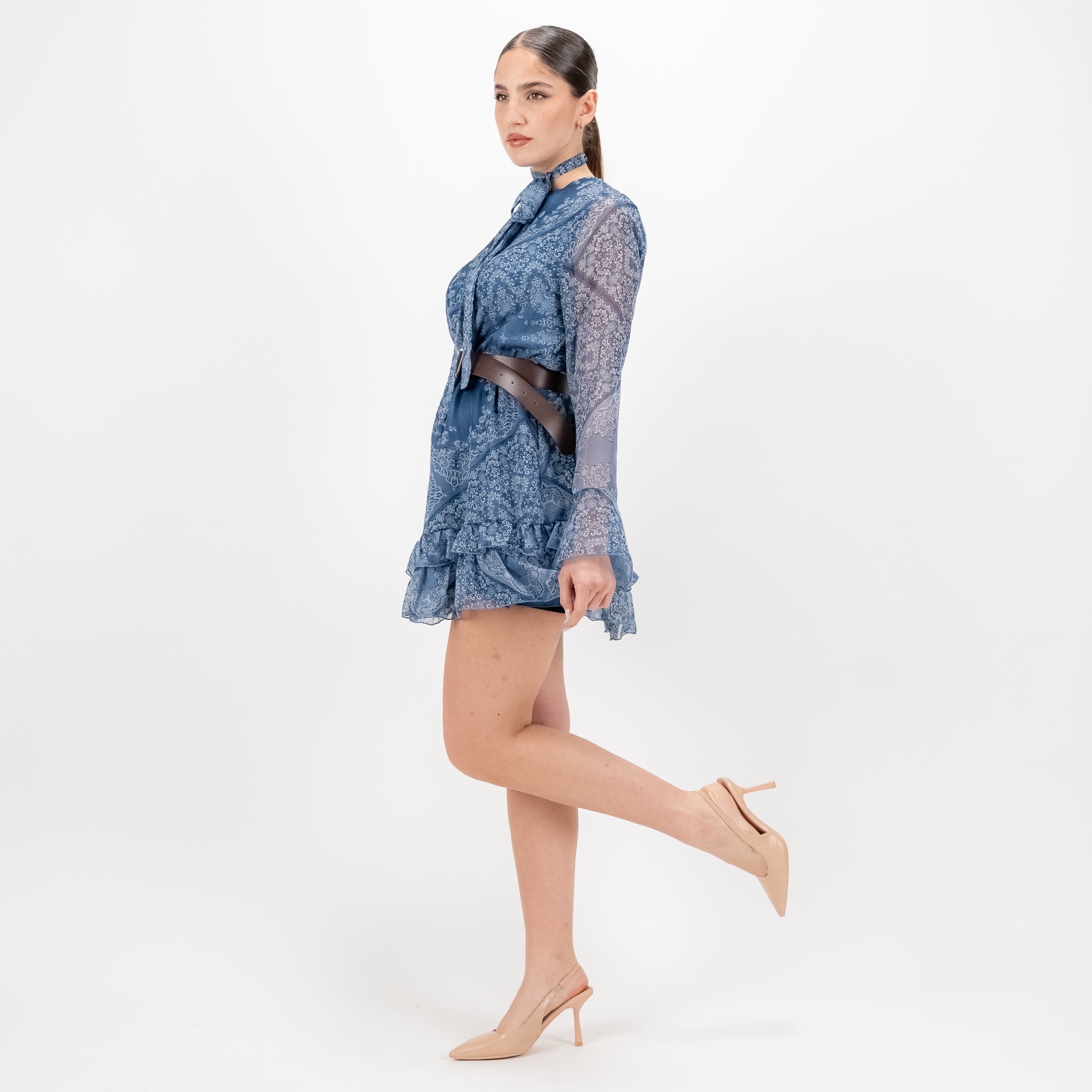 LOKITA MINI DRESS BANDANA GEORGETTE