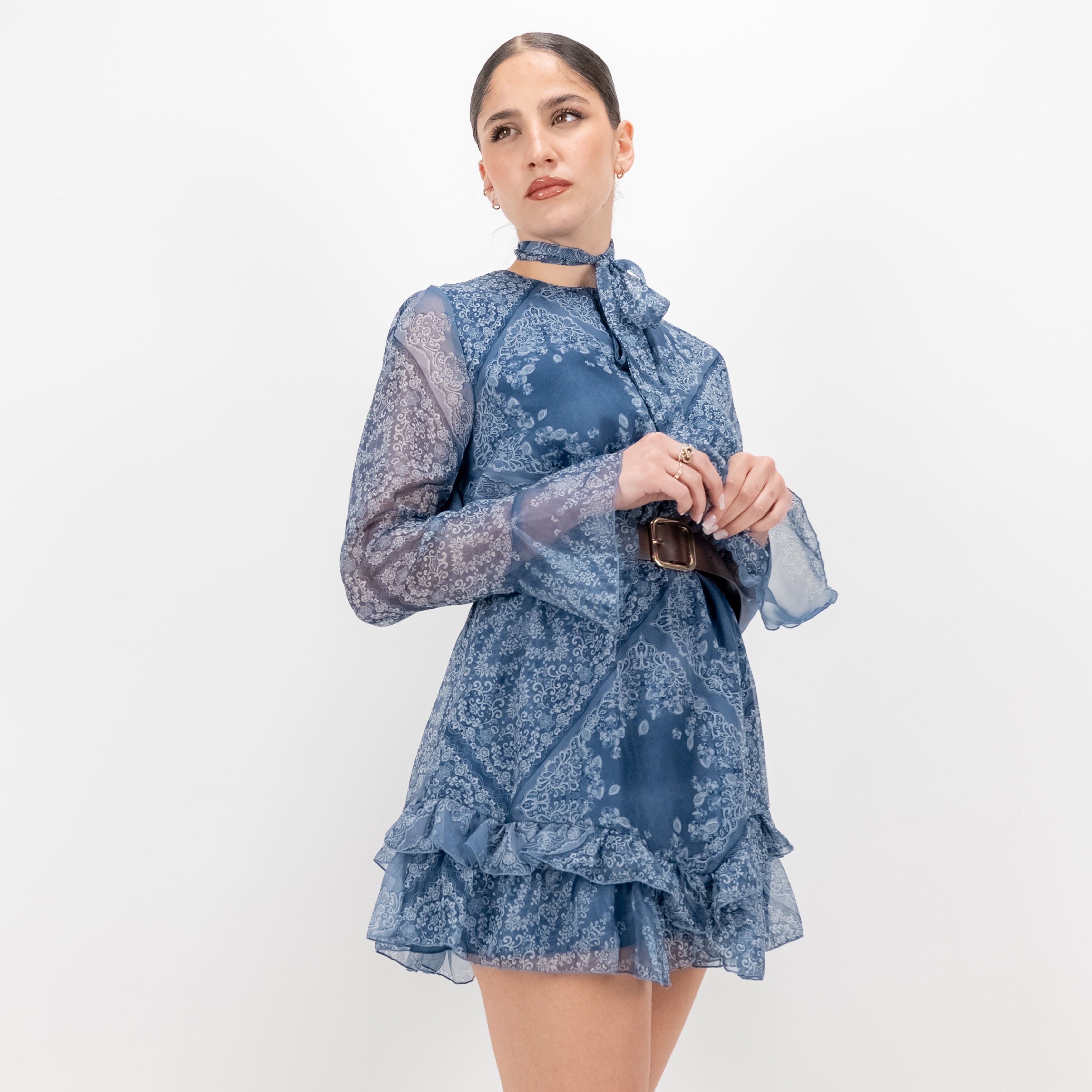 LOKITA MINI DRESS BANDANA GEORGETTE