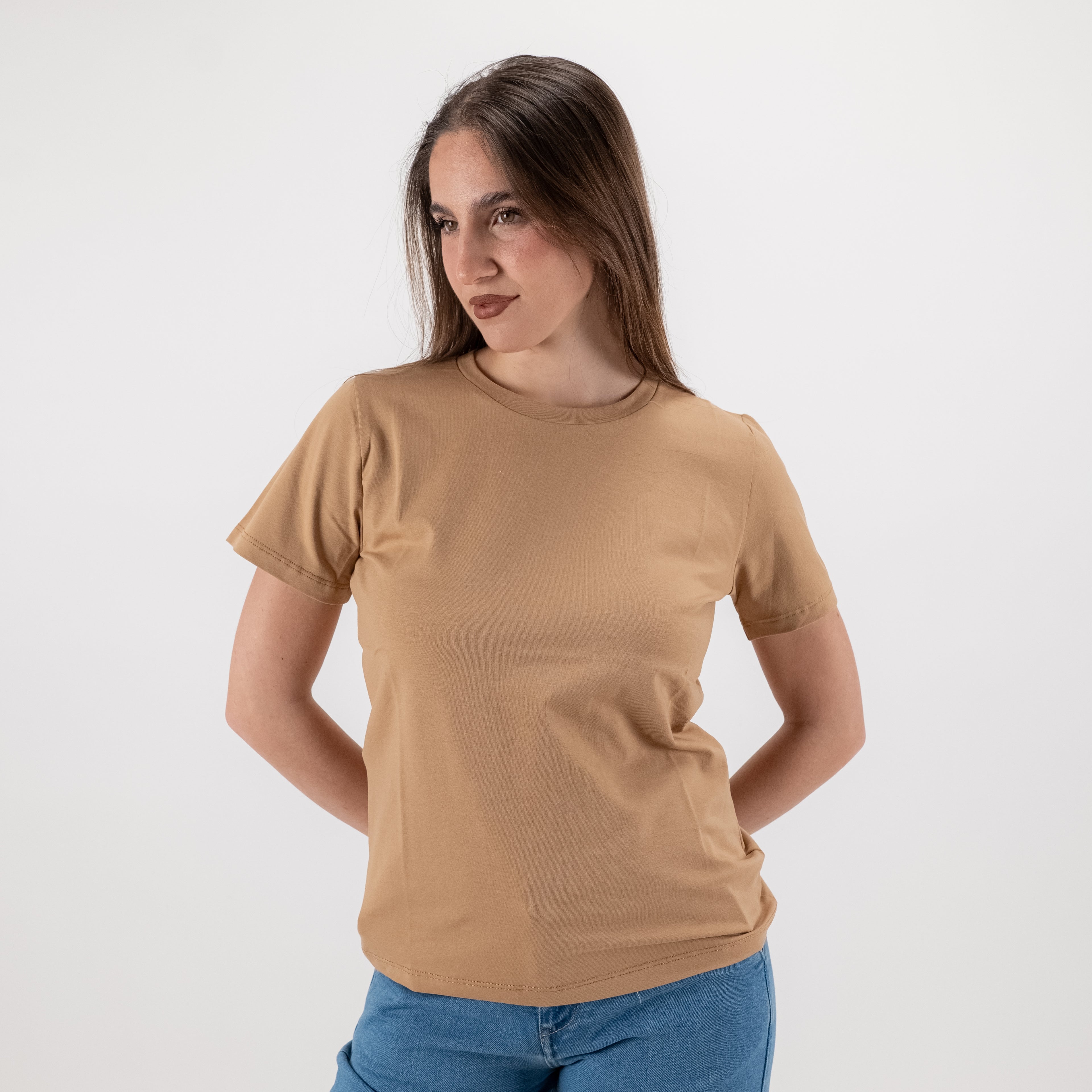 SOUTHLAB T-SHIRT BASIC CAMEL