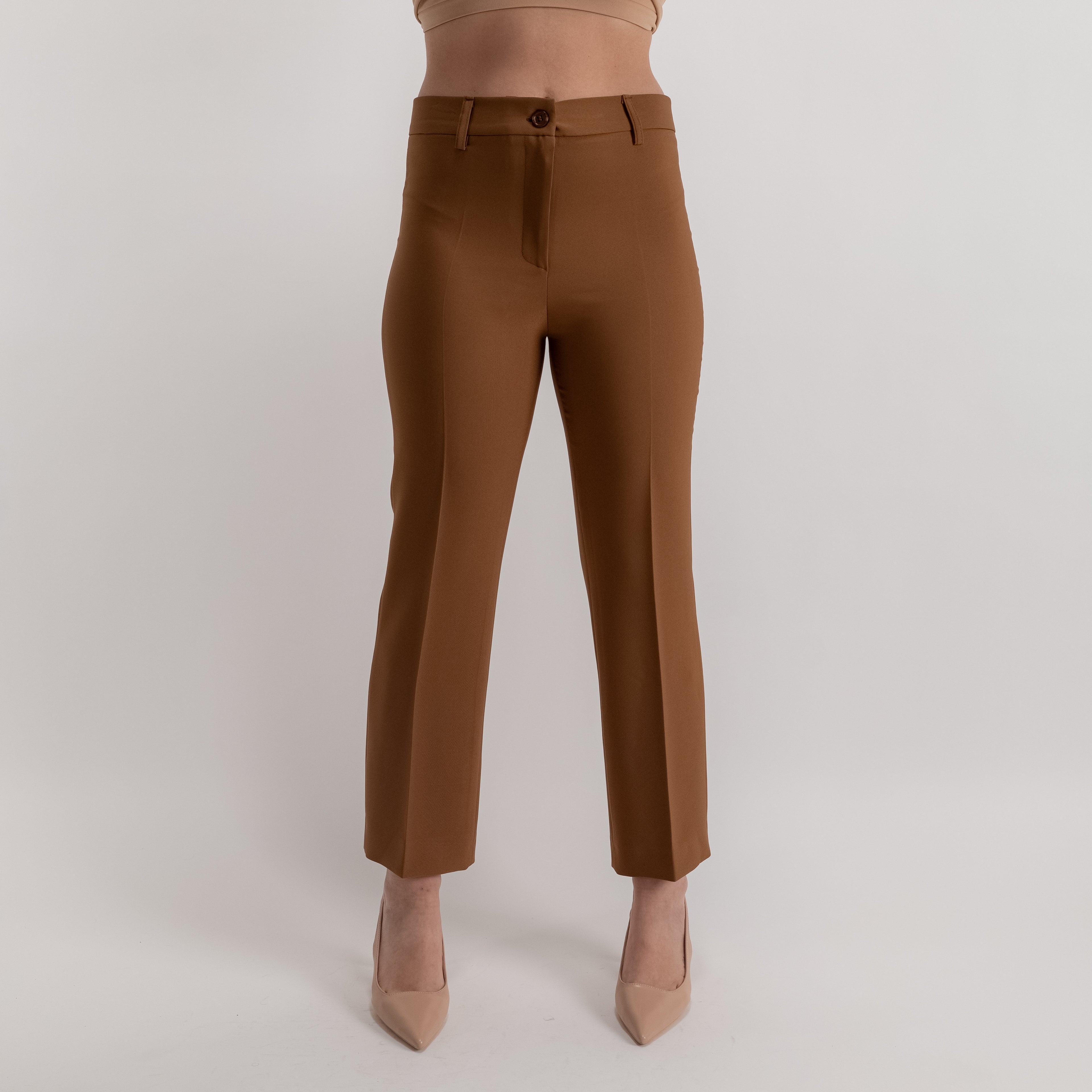 ONICA PANTALONE TROMBETTA TABACCO