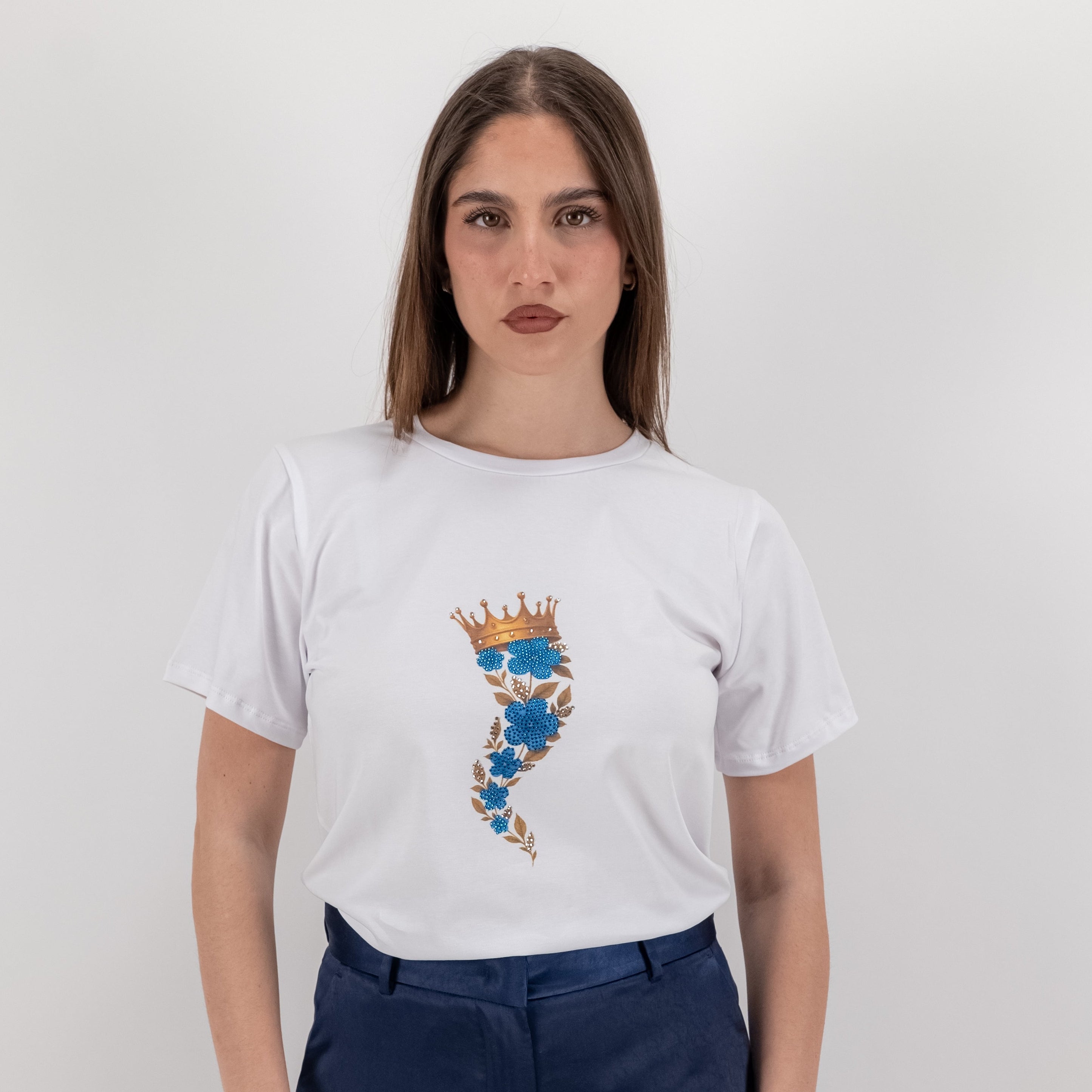 JETAIME T-SHIRT FLOWER HORN JEANS