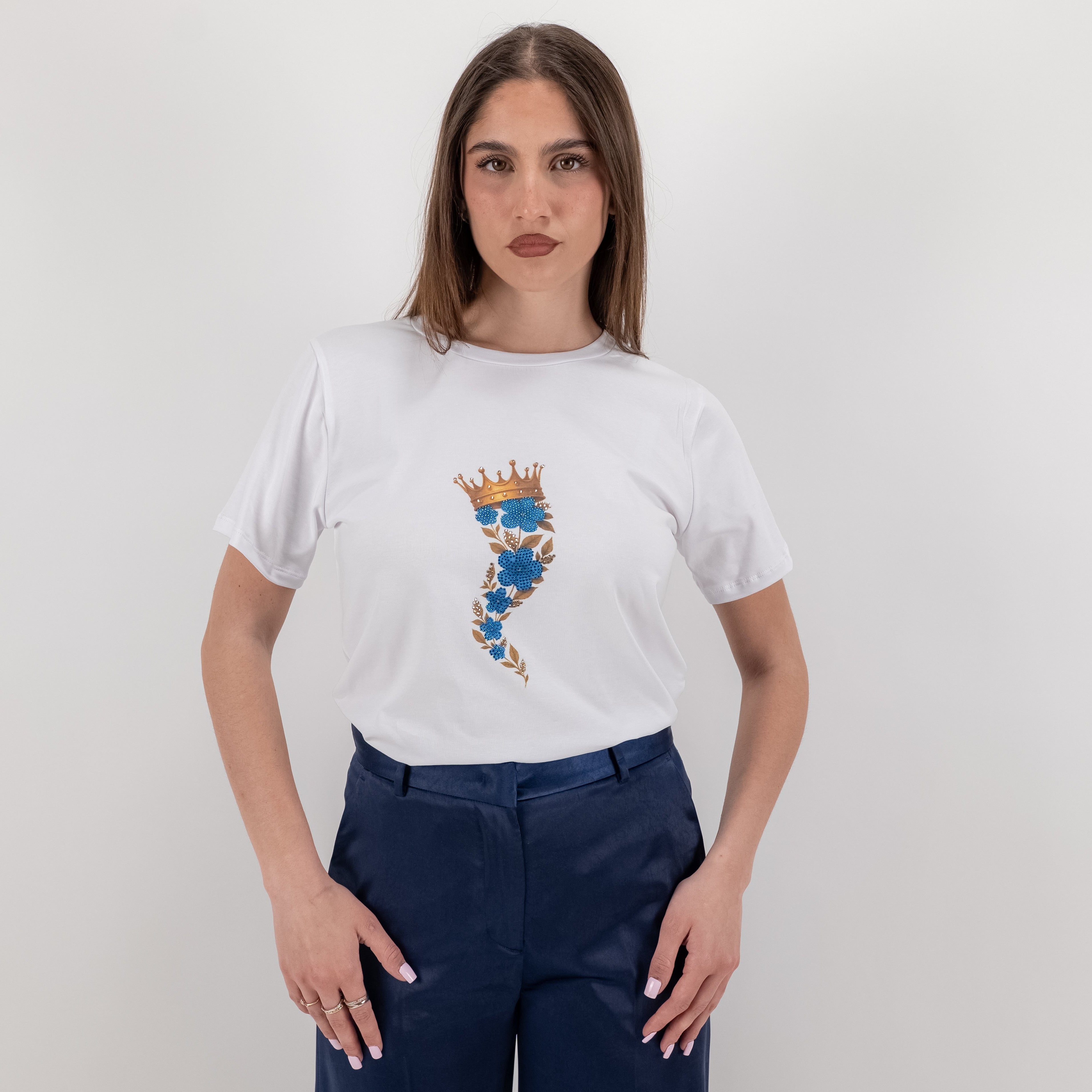 JETAIME T-SHIRT FLOWER HORN JEANS