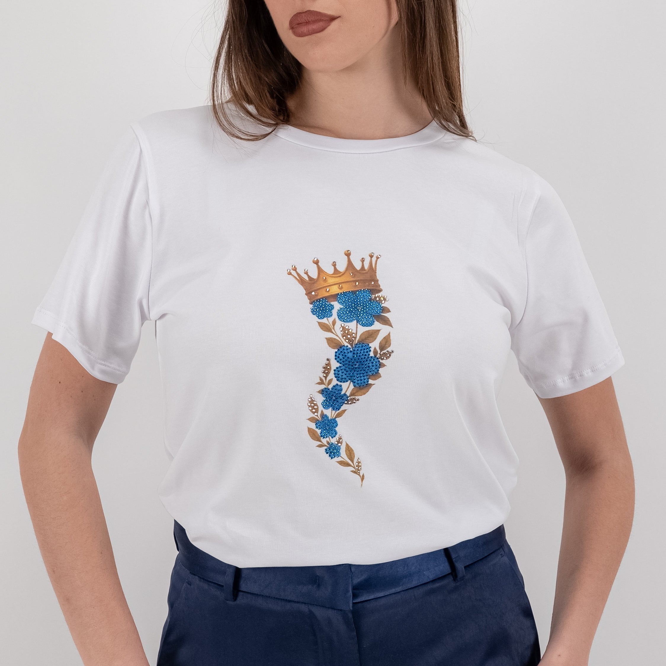 JETAIME T-SHIRT FLOWER HORN JEANS